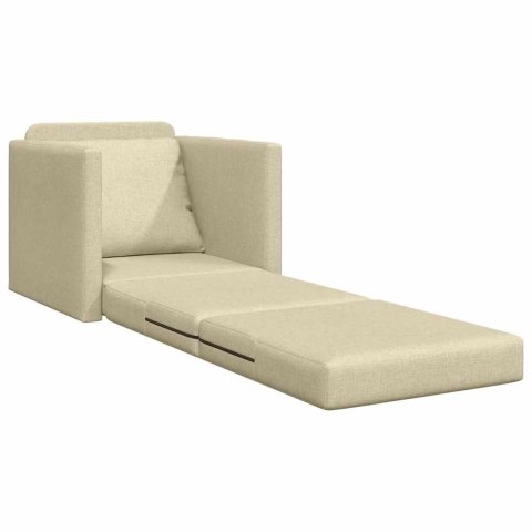 VidaXL Sofa Bed Kremowy 74 x 77 x 81 cm Aksamit