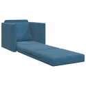VidaXL Sofa Bed Niebieski 74 x 77 x 81 cm Aksamit