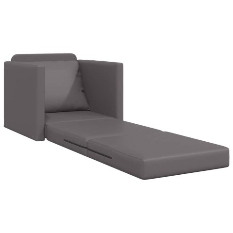 VidaXL Sofa Bed Szary 74 x 77 x 81 cm Aksamit