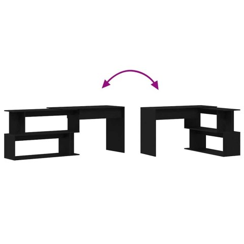 BIURKO CZARNY DĄB 200X50X76CM