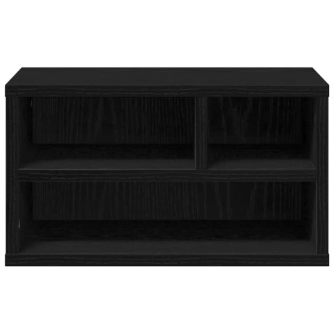 VidaXL Stojak na drukarkę Czarny Dąb 40 x 32 x 22,5 cm