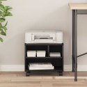 VidaXL Stojak na drukarkę Czarny Dąb 41 x 32 x 33.5 cm