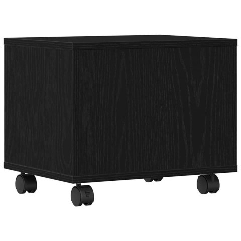 VidaXL Stojak na drukarkę Czarny Dąb 41 x 32 x 33.5 cm