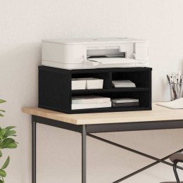 VidaXL Stojak na drukarkę Czarny dąb 49 x 40 x 22.5 cm