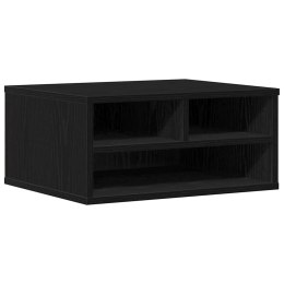 VidaXL Stojak na drukarkę Czarny dąb 49 x 40 x 22.5 cm