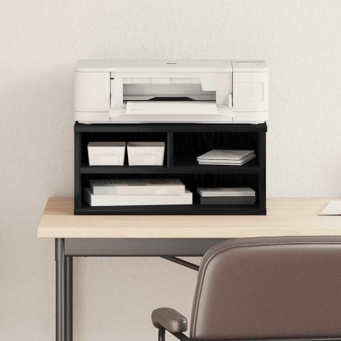 VidaXL Stojak na drukarkę Czarny dąb 49 x 40 x 22.5 cm