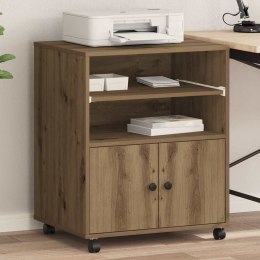 VidaXL Stojak na drukarkę Dąb rzemieślniczy 60 x 48 x 74 cm