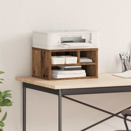 VidaXL Stojak na drukarkę Stare drewno 40 x 32 x 22,5 cm