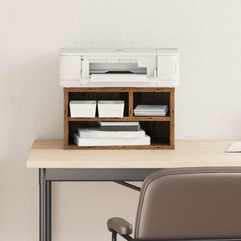 VidaXL Stojak na drukarkę Stare drewno 40 x 32 x 22,5 cm