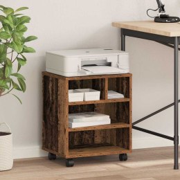 VidaXL Stojak na drukarkę Stare drewno 41 x 32 x 48 cm