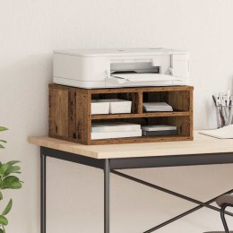 VidaXL Stojak na drukarkę Stare drewno 49 x 40 x 22.5 cm