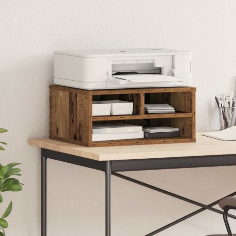 VidaXL Stojak na drukarkę Stare drewno 49 x 40 x 22.5 cm