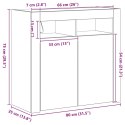 BUFET CZARNY 80X35X75CM