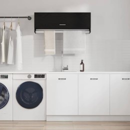 VidaXL Garderoba Czarny Dąb 100 x 32,5 x 35 cm Materiał drewnopochodny