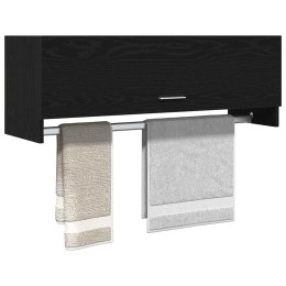 VidaXL Garderoba Czarny Dąb 100 x 32,5 x 35 cm Materiał drewnopochodny