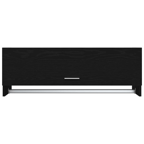 VidaXL Garderoba Czarny Dąb 100 x 32,5 x 35 cm Materiał drewnopochodny