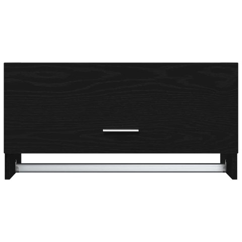 VidaXL Garderoba Czarny Dąb 70 x 32,5 x 35 cm Materiał drewnopochodny