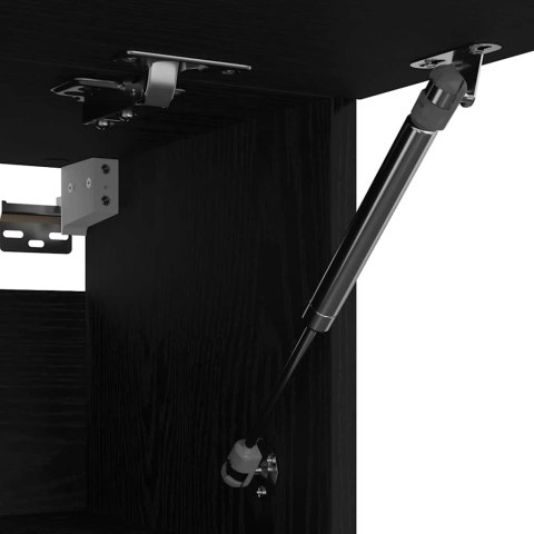 VidaXL Garderoba Czarny Dąb 70 x 32,5 x 35 cm Materiał drewnopochodny