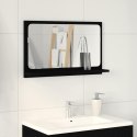 PÓŁKA Z LUSTREM Z PÓŁKĄ Z LUSTREM CZARNY DĄB 60X10,5X37CM