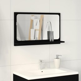 PÓŁKA Z LUSTREM Z PÓŁKĄ Z LUSTREM CZARNY DĄB 60X10,5X37CM
