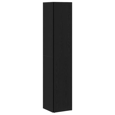 PÓŁKI NAROŻNE CZARNY DĄB 33X33X164,5CM