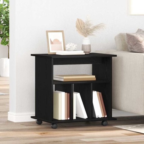 ROLKOWA SZAFKA Z KOŁEM CZARNY DĄB 60X45X55CM