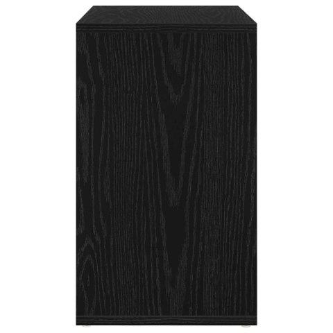 VidaXL Stolik Nesting 3 pcs Czarny Dąb Materiał drewnopochodny