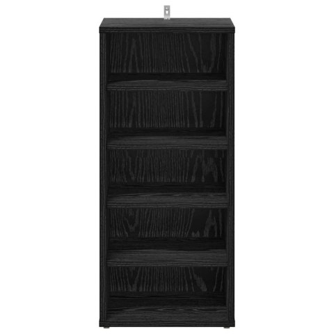 VidaXL Szafka na buty z półką Czarny Dąb 32 x 35 x 70 cm