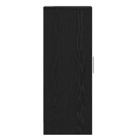 VidaXL Szafka na buty z półką z drzwiami Czarny Dąb 32 x 35 x 92 cm