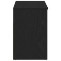 VidaXL Ławka na buty z półką Czarny Dąb 80 x 30 x 45 cm