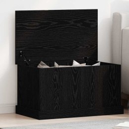 SKRZYNIA 70X40X28 CM CZARNY DĄB KUFER MATOWY SZAFA BOX SCHOWEK ORGANIZER LOFT