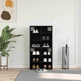 VidaXL Szafka na buty z półką 2 pcs Czarny Dąb 52 x 30 x 50,5 cm