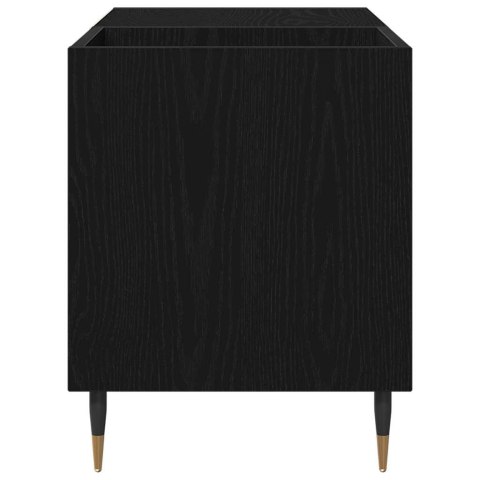 VidaXL Szafka na płyty winylowe z półką Czarny Dąb 85 x 38 x 48 cm