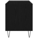 VidaXL Szafka na płyty winylowe z półką Czarny Dąb 85 x 38 x 48 cm