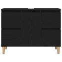 VidaXL Szafka pod umywalkę z szufladą Czarny Dąb 80 x 33 x 60 cm