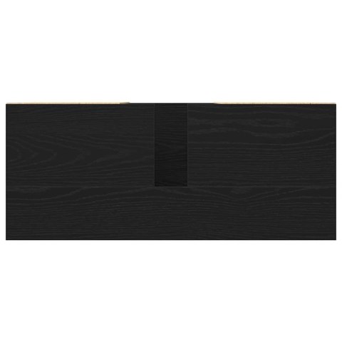 VidaXL Szafka pod umywalkę z szufladą Czarny Dąb 80 x 33 x 60 cm