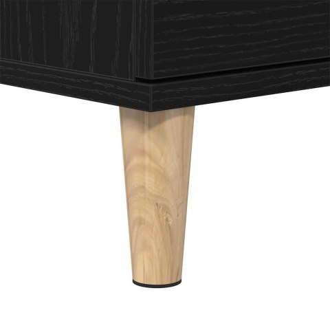 VidaXL Szafka pod umywalkę z szufladą Czarny Dąb 80 x 33 x 60 cm