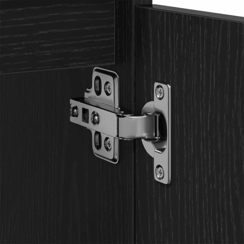 VidaXL Szafka pod umywalkę z szufladą Czarny Dąb 80 x 33 x 60 cm