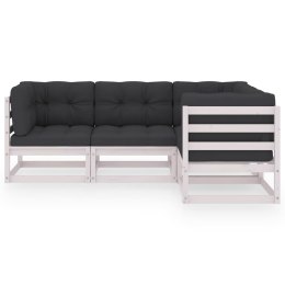 4-CZ. ZESTAW WYPOCZYNKOWY DO OGRODU Z PODUSZKAMI LITA SOSNA