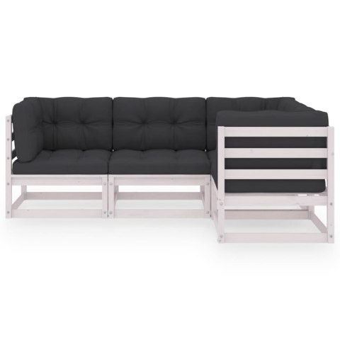 4-CZ. ZESTAW WYPOCZYNKOWY DO OGRODU Z PODUSZKAMI LITA SOSNA