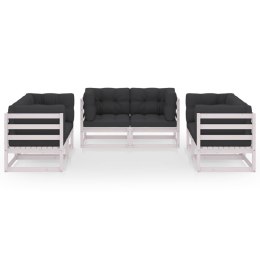 6-CZ. ZESTAW WYPOCZYNKOWY DO OGRODU Z PODUSZKAMI LITA SOSNA