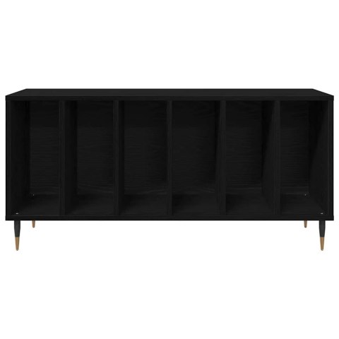 VidaXL Szafka na płyty winylowe z półką Czarny Dąb 100 x 38 x 48 cm