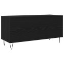 VidaXL Szafka na płyty winylowe z półką Czarny Dąb 100 x 38 x 48 cm