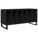 VidaXL Szafka na płyty winylowe z półką Czarny Dąb 100 x 38 x 48 cm