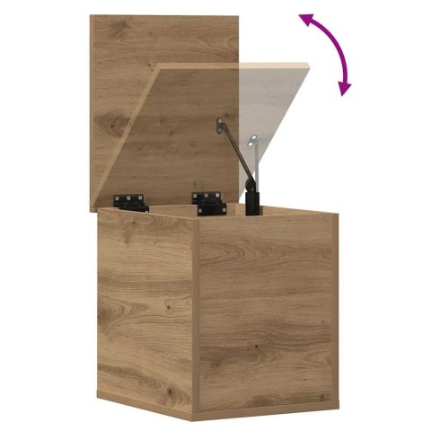 SKRZYNIA DO PRZECHOWYWANIA DĄB RZEMIEŚLNICZY 30X35X35CM