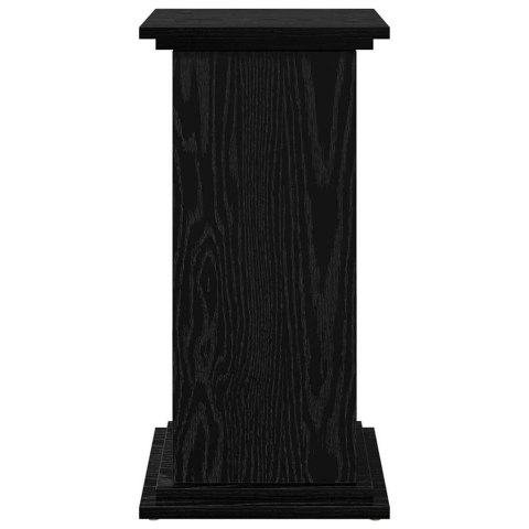 VidaXL Stojak na wyświetlanie z drzwiami Czarny Dąb 31 x 30 x 60 cm