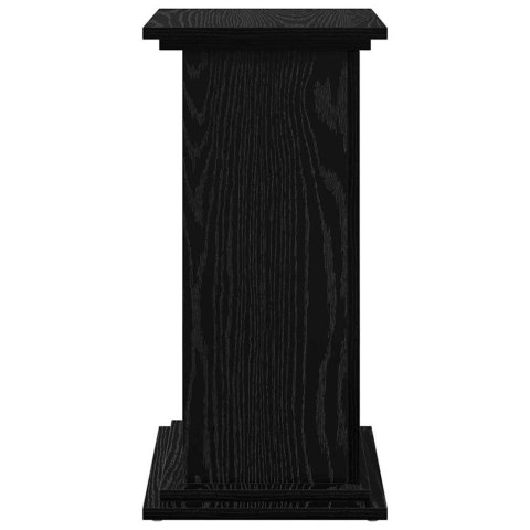 VidaXL Stojak na wyświetlanie z drzwiami Czarny Dąb 31 x 30 x 60 cm