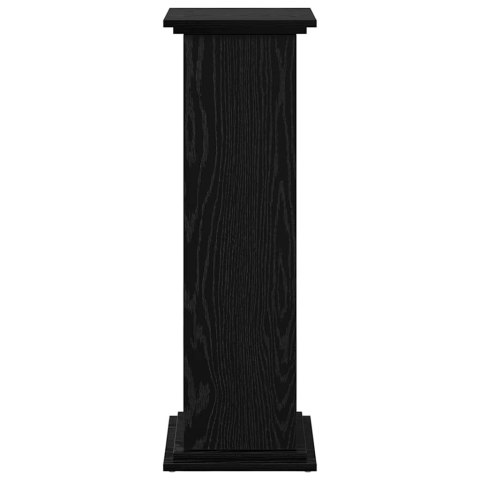 VidaXL Stojak na wyświetlanie z drzwiami Czarny Dąb 31 x 30 x 90 cm