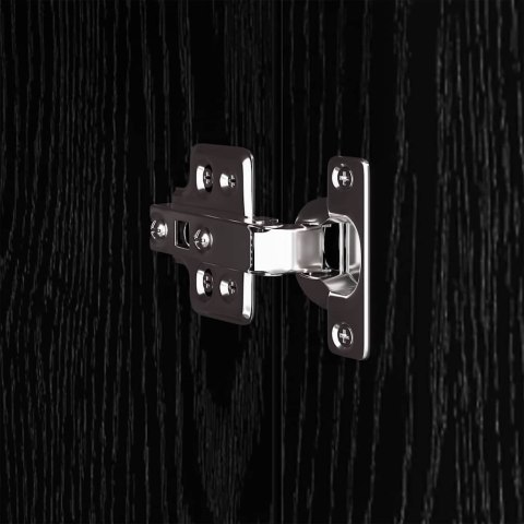 VidaXL Stojak na wyświetlanie z drzwiami Czarny Dąb 31 x 30 x 90 cm