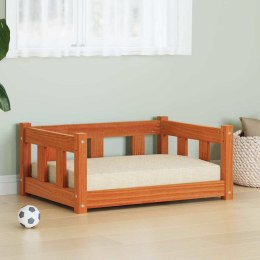 VidaXL Legowisko dla psa Woskowy Brąz 65,5 x 50,5 x 28 cm